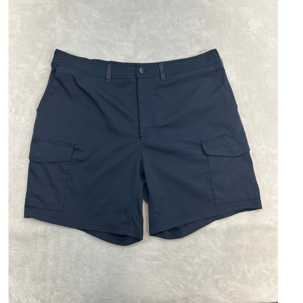 Duluth Dry on the fly Shorts Womens 18 Plus Blue Ripstop Lightweight Utility